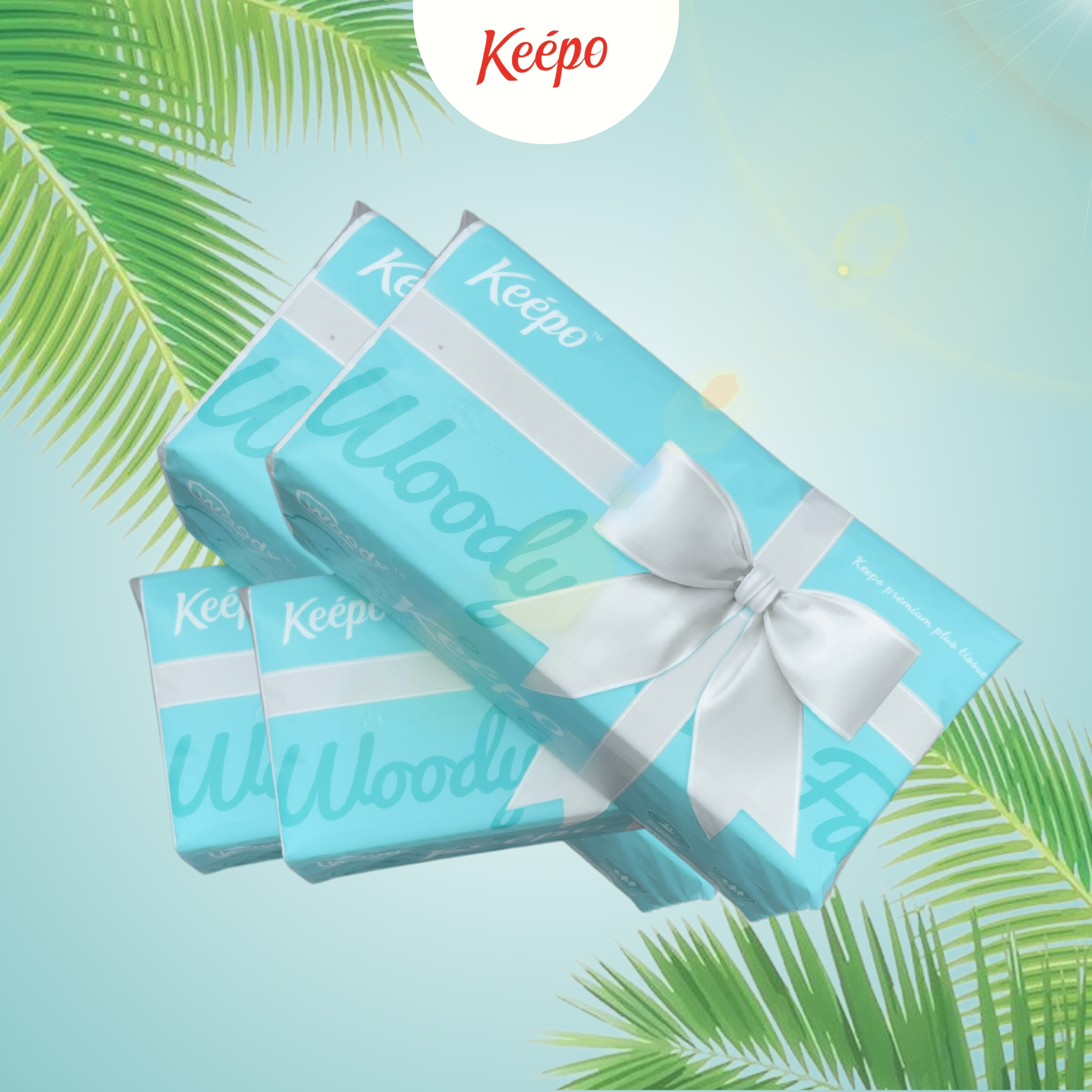 KEEPO FACIAL TISSUE 540SHEET 3PLY 2BOX